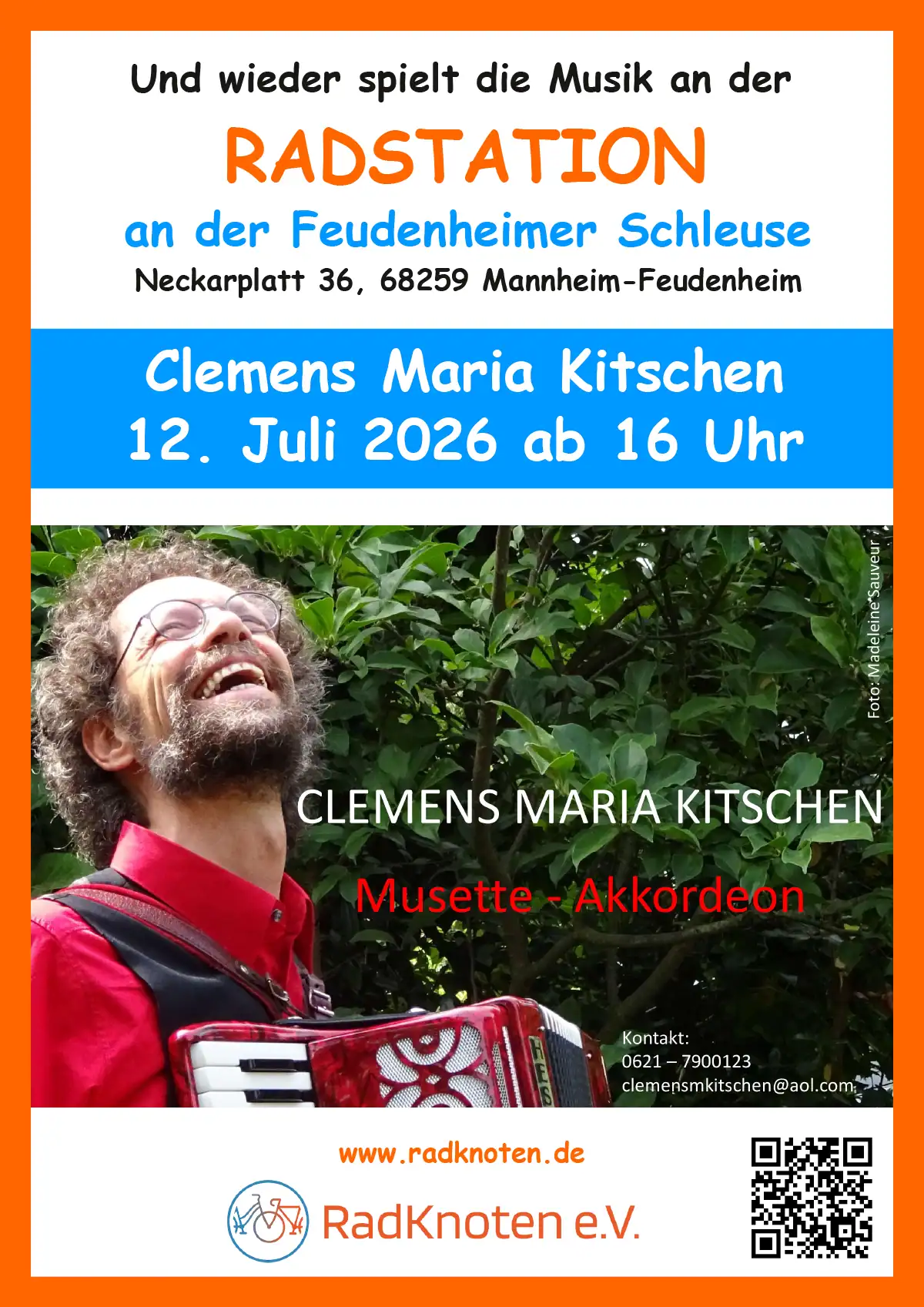 You are currently viewing 12. Juli 2026, ab 16 Uhr, Clemens Maria Kitschen – Musette & Akkordeon
