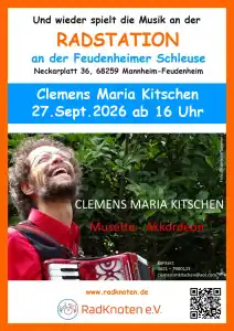 Read more about the article 27. September 2026, ab 16 Uhr, Clemens Maria Kitschen – Musette & Akkordeon