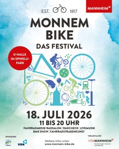 Read more about the article Monnem Bike – Das Festival – 18. Juli 2026, U-Halle im Spinelli Park